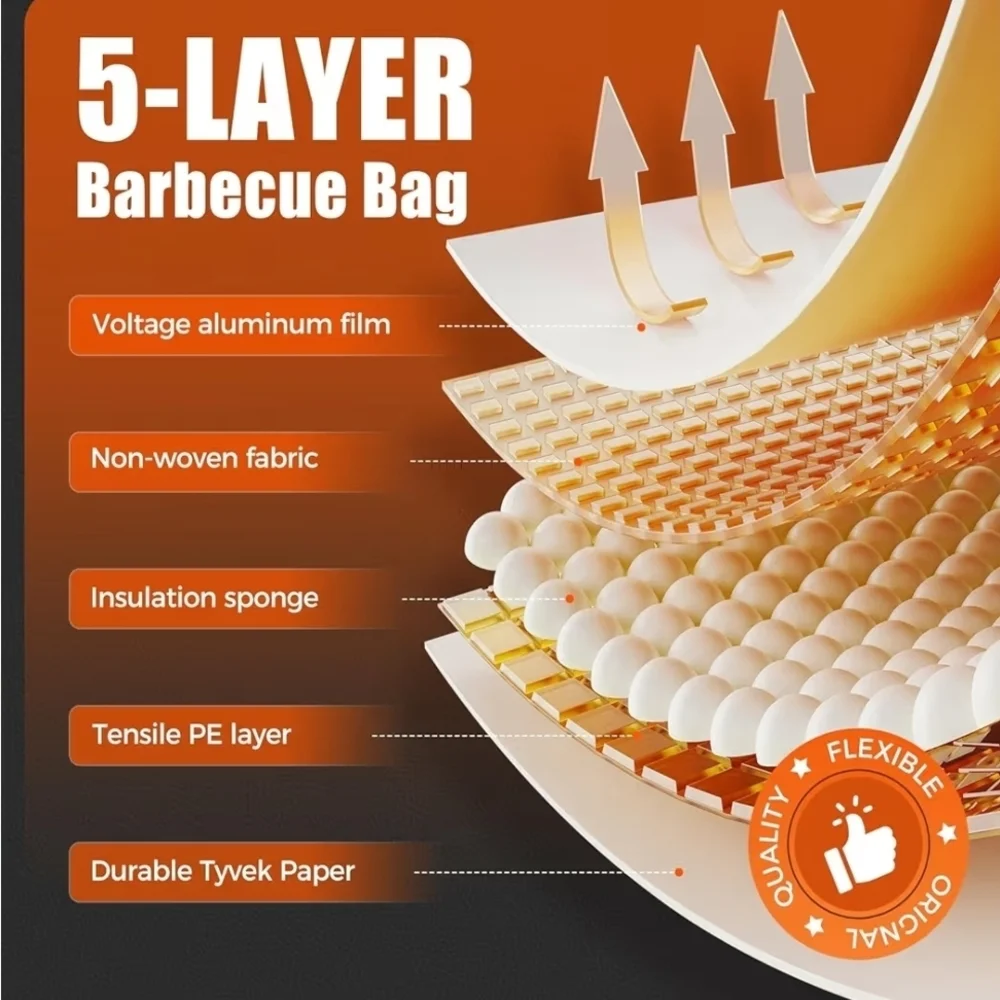 Brown Insulated Tote Bag